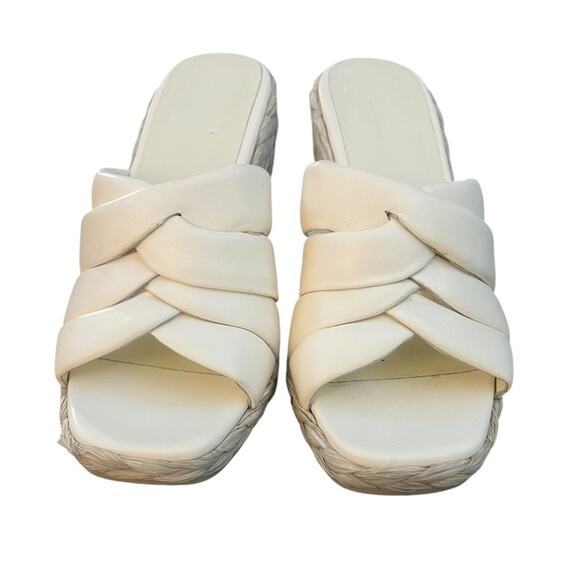 *NWOT Vince Ivory Gilian Espadrille Wedge Slide Sandal – Sz 9 - Picture 4 of 7